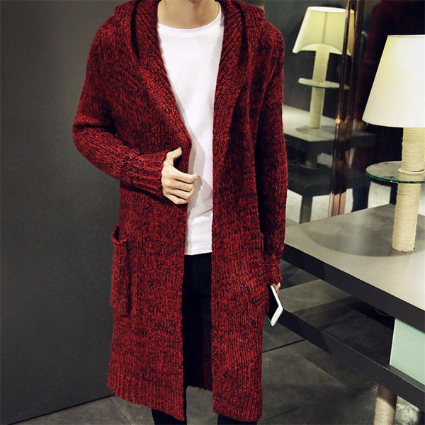 Men's Long Cardigan Sweater | TrendSettingFashions