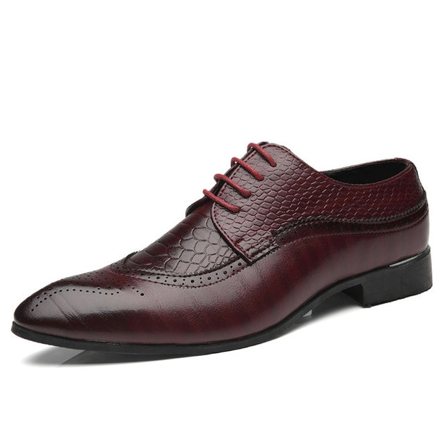 Men's Retro Carved British Style Dress Shoes - TrendSettingFashions