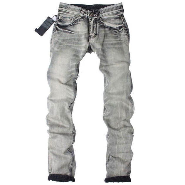 Tom Audreath tynd Drik Men's Light Washed Grey Jeans | TrendSettingFashions