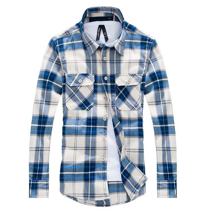 Men's Checker Plaid Shirt In Many Color Options | TrendSettingFashions