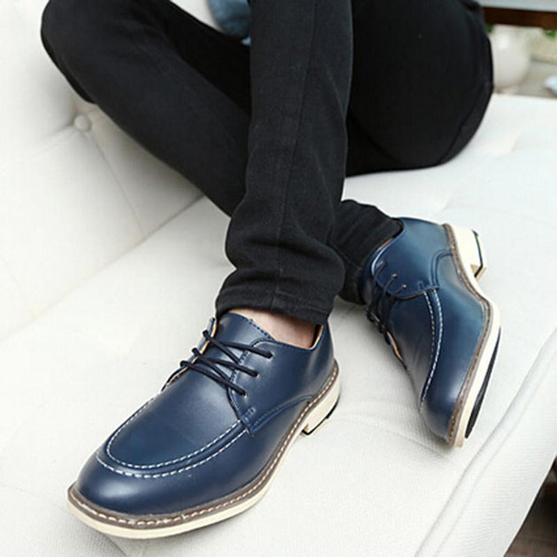 Men's Winter Padded Dress Shoes 4 Color Options - TrendSettingFashions 