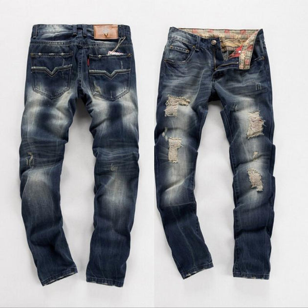 Men's Fashion Ripped Jeans - TrendSettingFashions