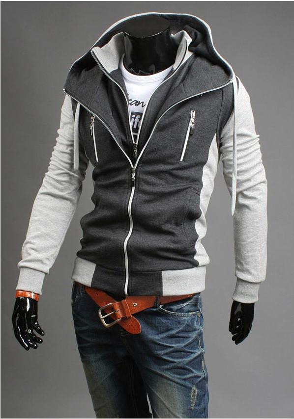 Men's Double Zip Up Hoodie