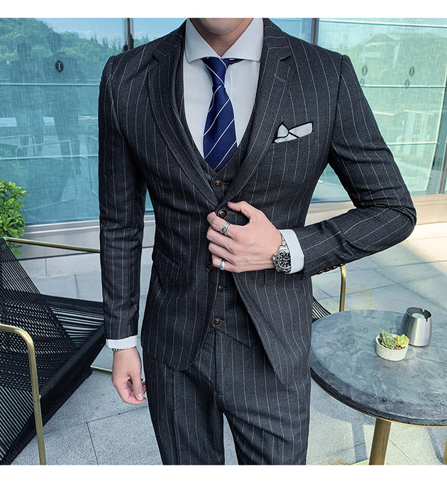 Men's Double Breasted Business Suit Up To 6XL | TrendSettingFashions