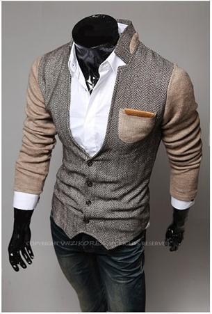 Men's Fashion Cardigan With High Collar | TrendSettingFashions