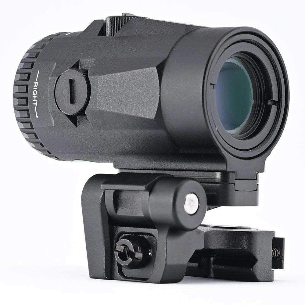 Foldable 3x Magnifier 20mm Rail Mount Base For Red Dot Sight Visual Extension