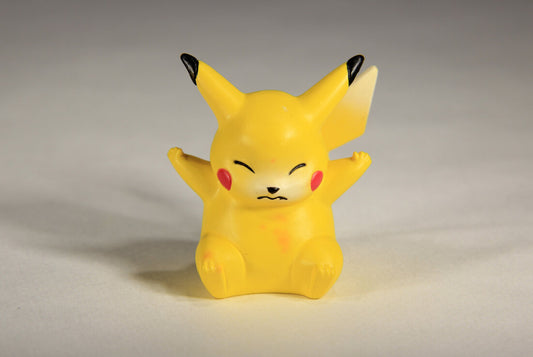 Pokemon Hitmonlee Hitmonchan TOMY Mini Figure Toy 💥Official w/ Pog Discs  1998💥