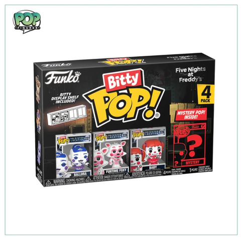 BBallora 4 Pack Bitty Funko POP! - Five Nights at Freddy's - Chance Of Chase