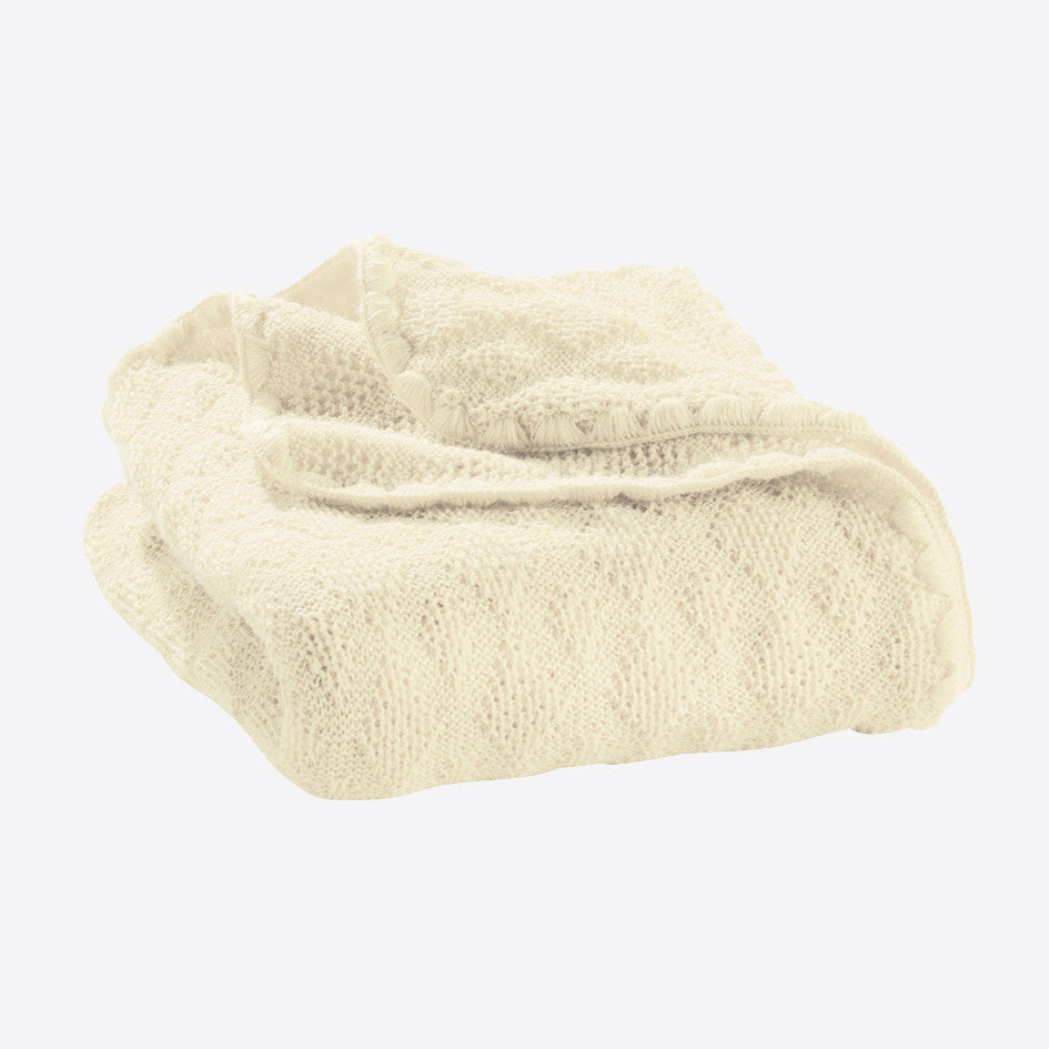 Organic Merino Wool Baby Blanket Natural MamaOwl