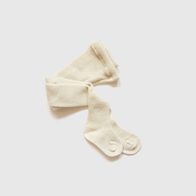 Ribbed Tights in Pure Organic Wool  Toddler and Children's fine-rib tights  in 100% soft breathable organic wool