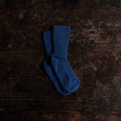 Wool Socks - Navy Melange