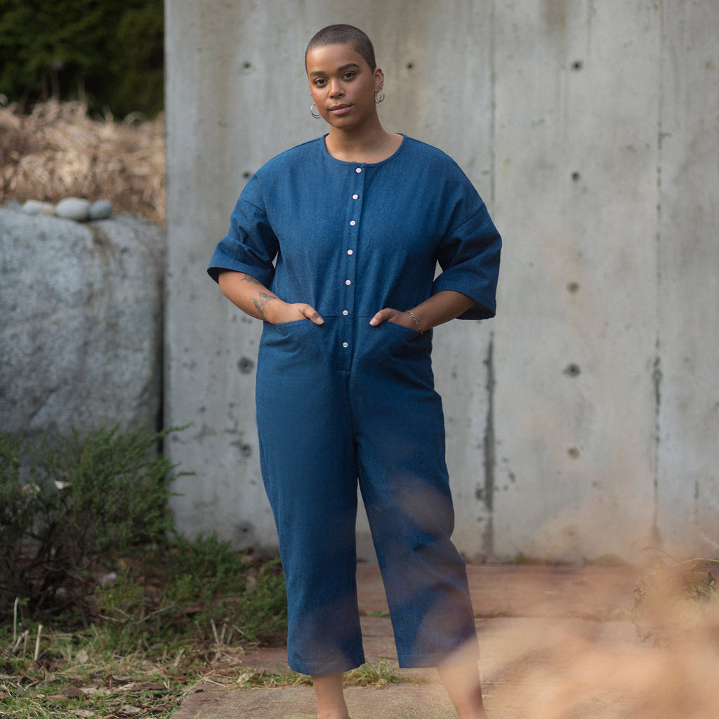 cotton utility jumpsuit