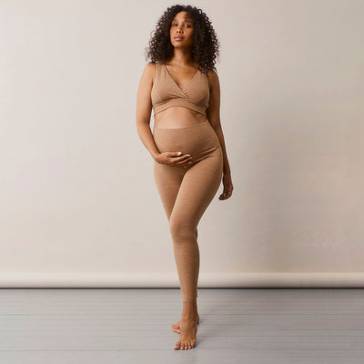 Merino Wool Maternity Once-On-Never-Off Leggings - Dark Grey Melange –  MamaOwl