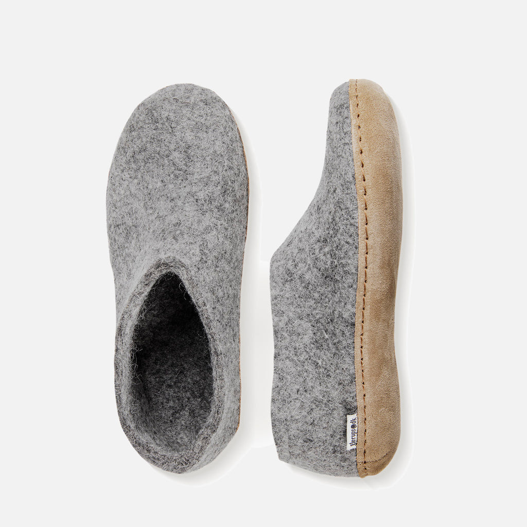 Adult's Wool Shoe - Grey MamaOwl