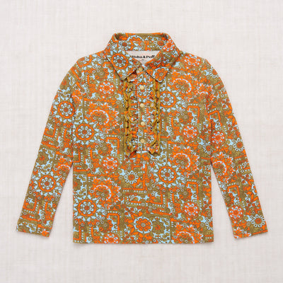 Pima Cotton Peggy Top - Tarragon Medallion – MamaOwl