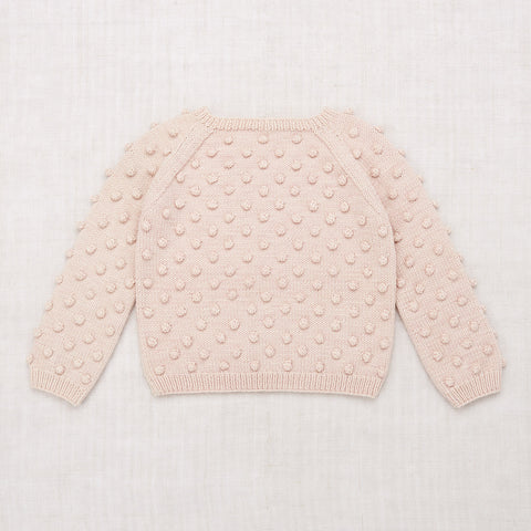 Hand Knit Merino Wool Popcorn Sweater - Dune