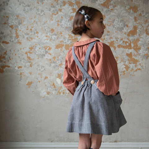 ボタニカルウエディング soor ploom enola pinfore quail 6y 吊り