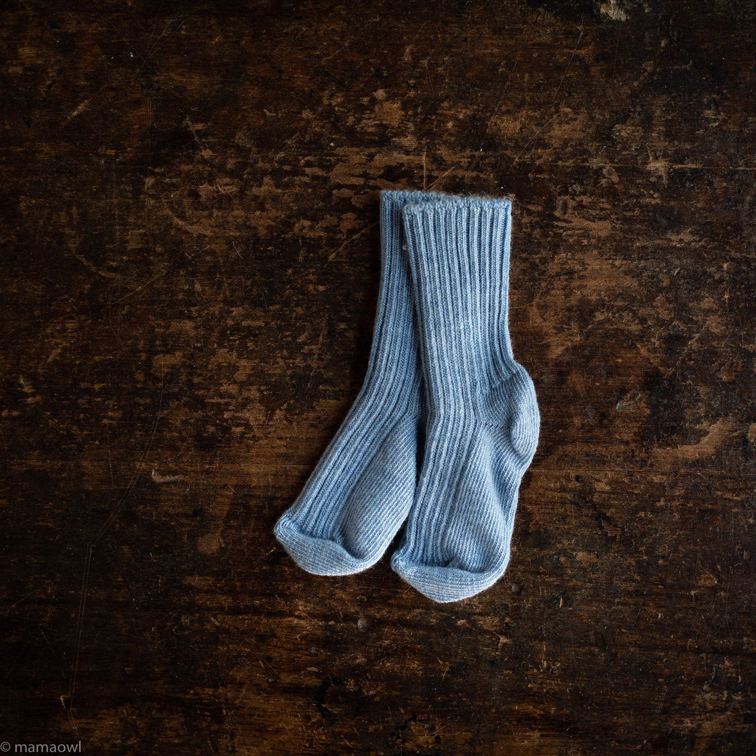 Adults & Kids Merino Wool Socks - Mist Melange, MamaOwl