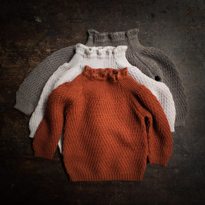 Merino Wool Aran Jumper - Caramel – MamaOwl