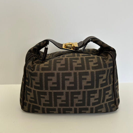 Fendi Vintage FF Zucca Canvas Mini Cosmetic Bag