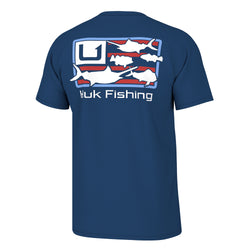 Huk Fishing Shirts For Men Men's WAGOFF Short-sleeved Stand-up