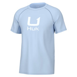 Huk® Fishing Shirt - Blue, Large S-23257BLU-L - Uline