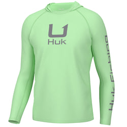 HUK Mens Icon X Hoodie, Fishing Shirt with Sun Protection for Men
