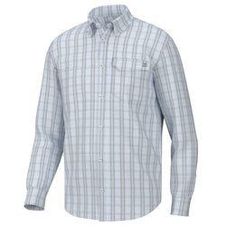 HUK Men's Tide Point Long Sleeve Shirt  Performance Button Down, Bone,  Small : : Clothing, Shoes & Accessories