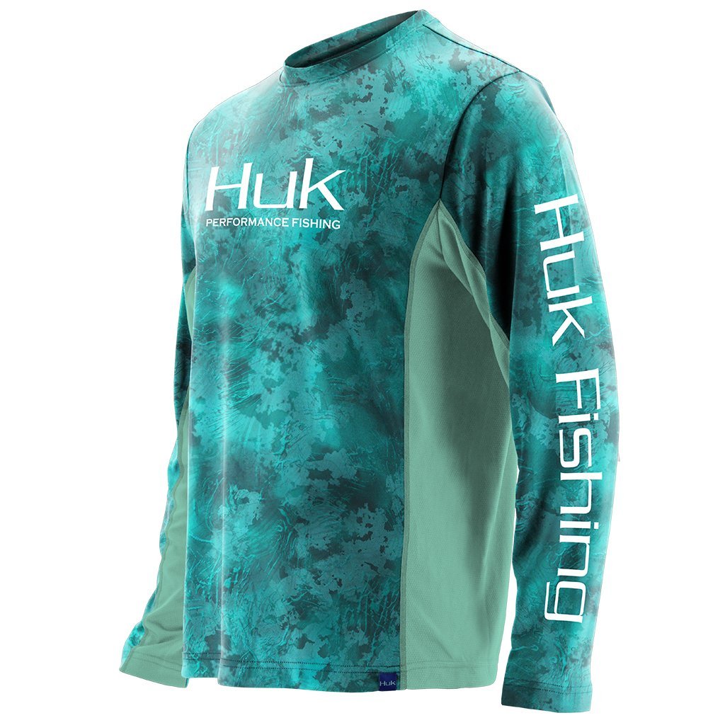 huk hooded fishing shirt