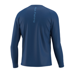 HUK Men's Standard KC Pursuit Long Sleeve Sun Protecting Fishing Shirt,  Light on Sail-Ice Blue, 3X-Large 