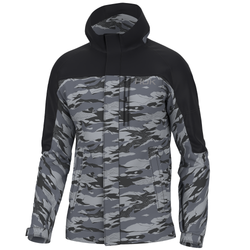 HUK Men's Fishing Outdoor Waterproof Gunwale Rain Jacket, Black, XXL :  : Fashion
