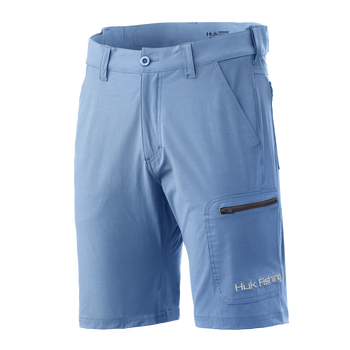 HUK Men's Lowcountry 6 Performance Fishing Shorts, Blue Radiance