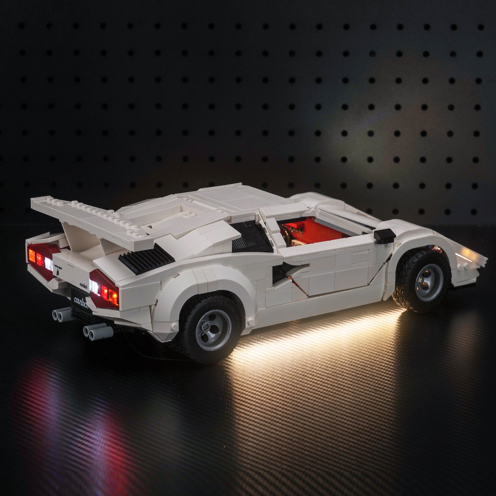 BrickBling Lichtset für LEGO Icons Lamborghini Countach 5000 Quattrovalvole 10337