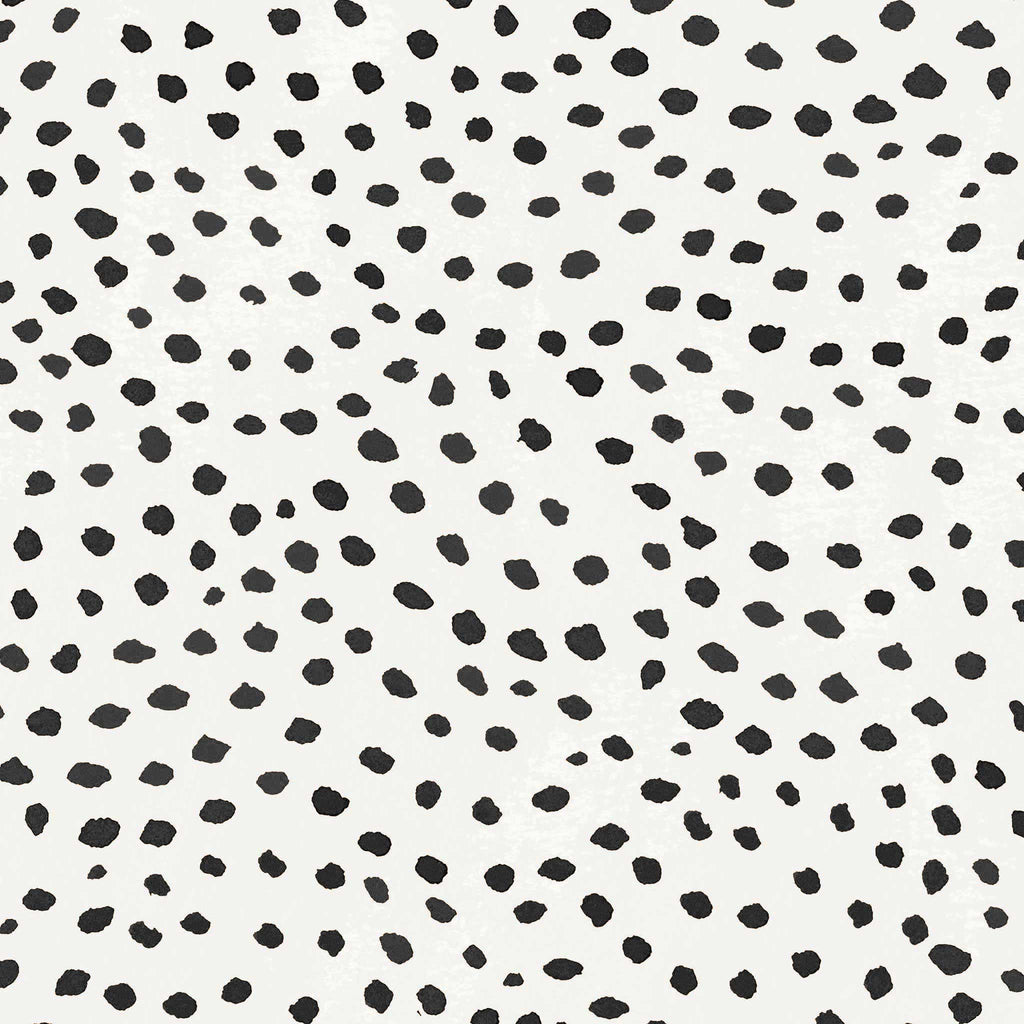 black and white spotty wallpaper