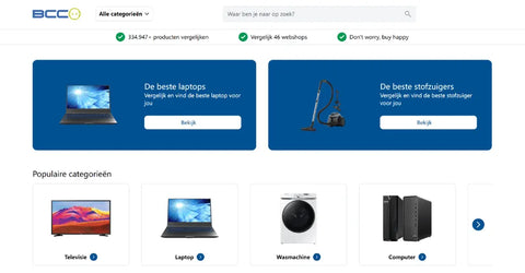 Perfect voor het vergelijken van prijzen