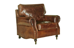 Kingsley Aged Leather Armchair