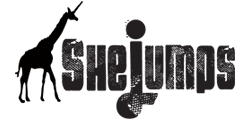 She jumps logo