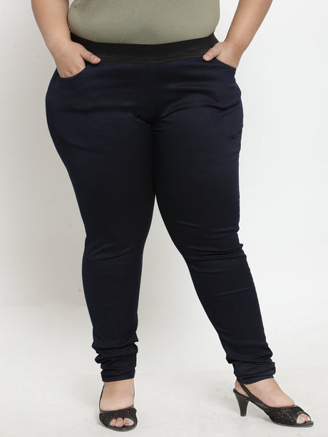 High Waist Black Women Plus Size Compression Jeggings, Slim Fit, Casual  Wear at Rs 2899 in Bengaluru