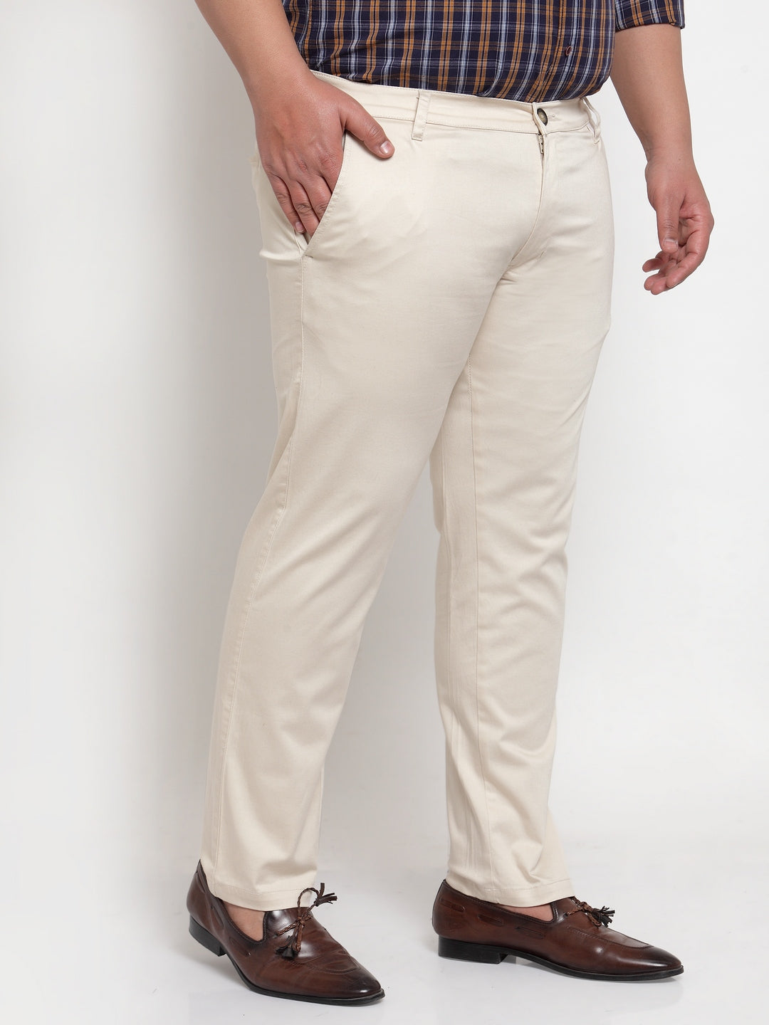 Slim Fit Chinos - Beige - Men | H&M IN