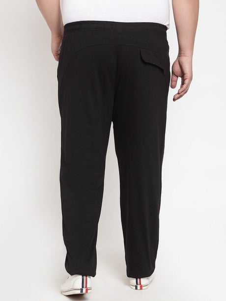 PVC Track Pants/Bottoms S - 4XL, Plain Black with Pockets