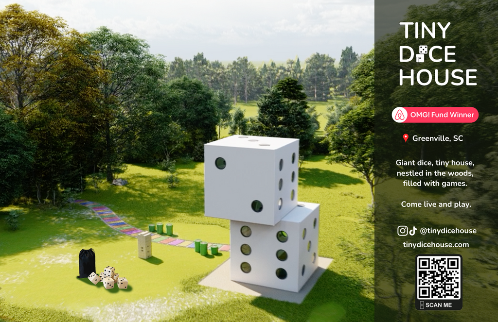 Stay at the Tiny Dice House Airbnb