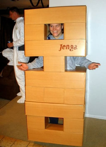 Jenga Block Halloween Costume Idea