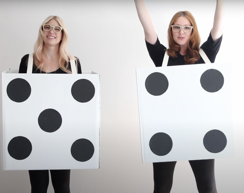 Cute Halloween Costume of a Pair of Dice