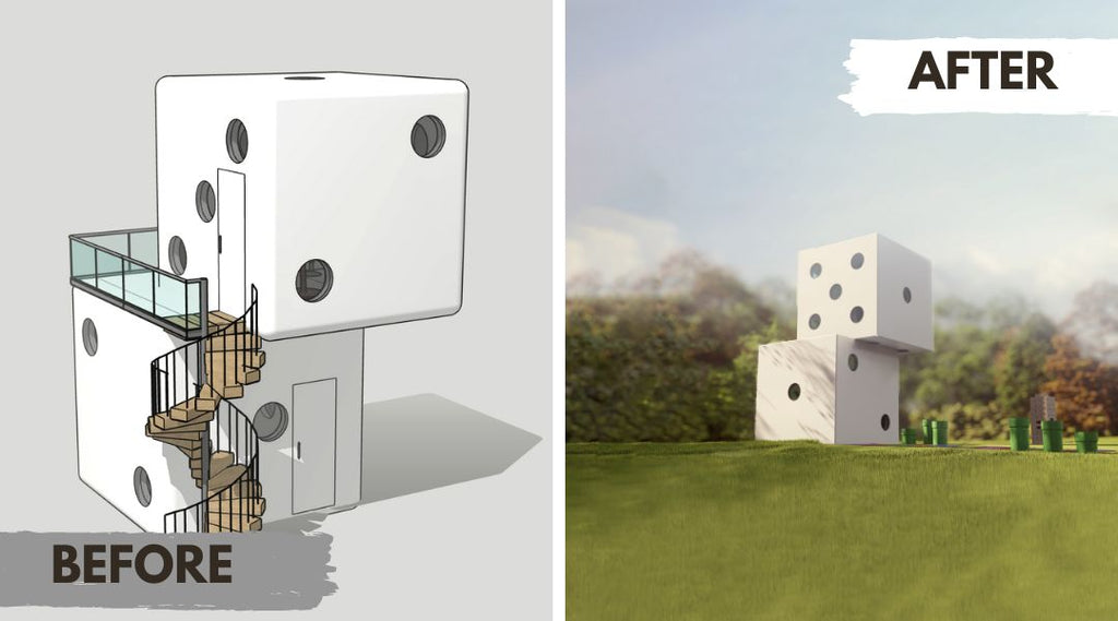 Before After Balcony Tiny Dice House