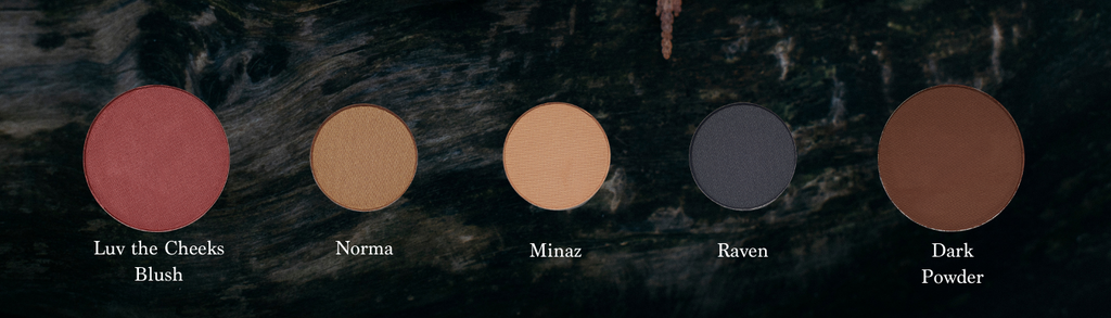 Five zero waste makeup refill palette to recreate festive bronze eye makeup look on dark skin