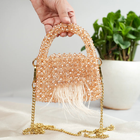 Champagne gold bag hotsell