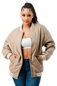 Diamond Quilted Rawhide Brown Bomber Jacket – miles the label