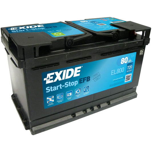 012EFB) EL550 EXIDE Micro-Hybrid - EFB Battery 12V 55AH – Midland Battery  Centre