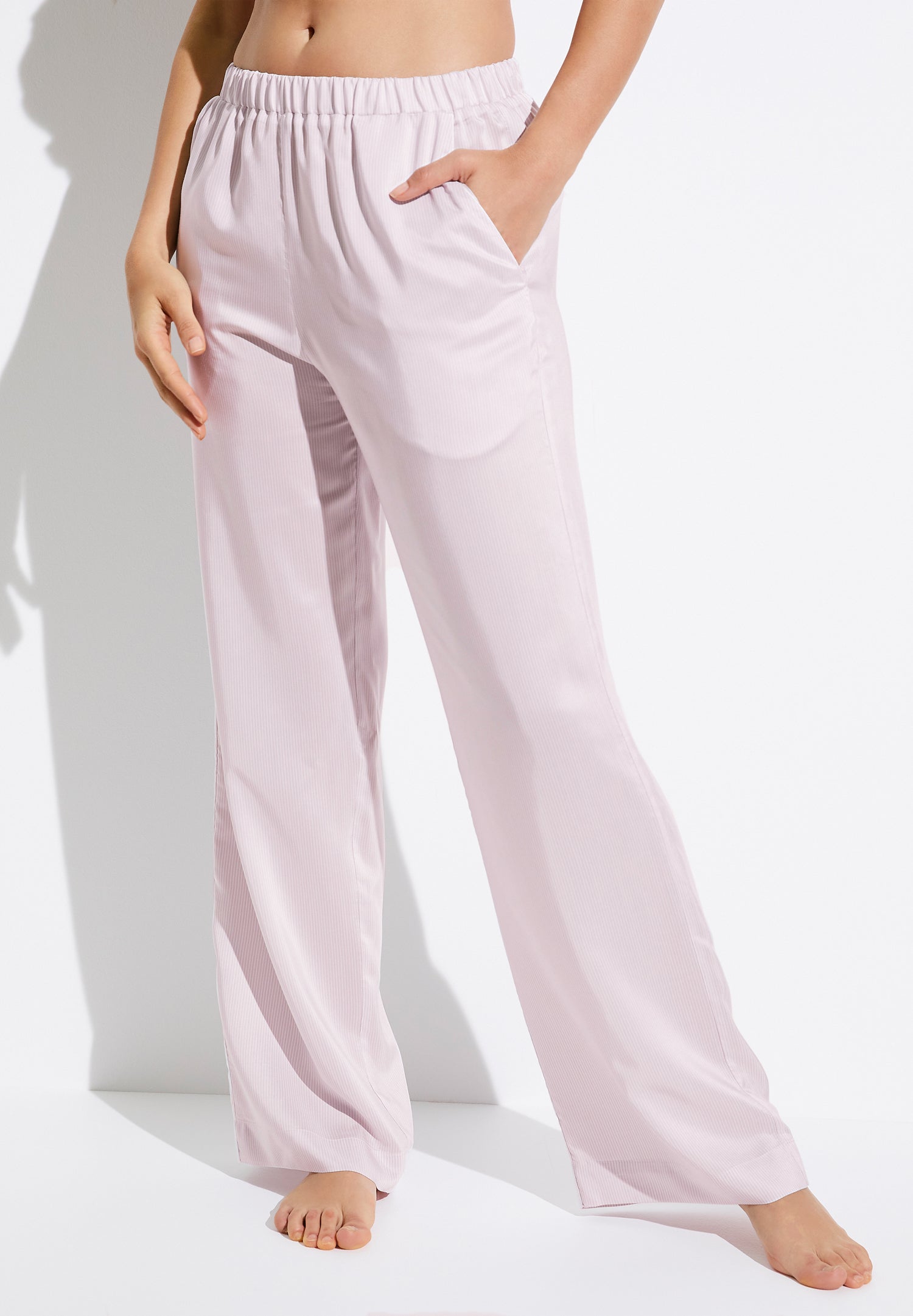 Supreme Green Cotton  Pants Long - pale pink - Zimmerli of