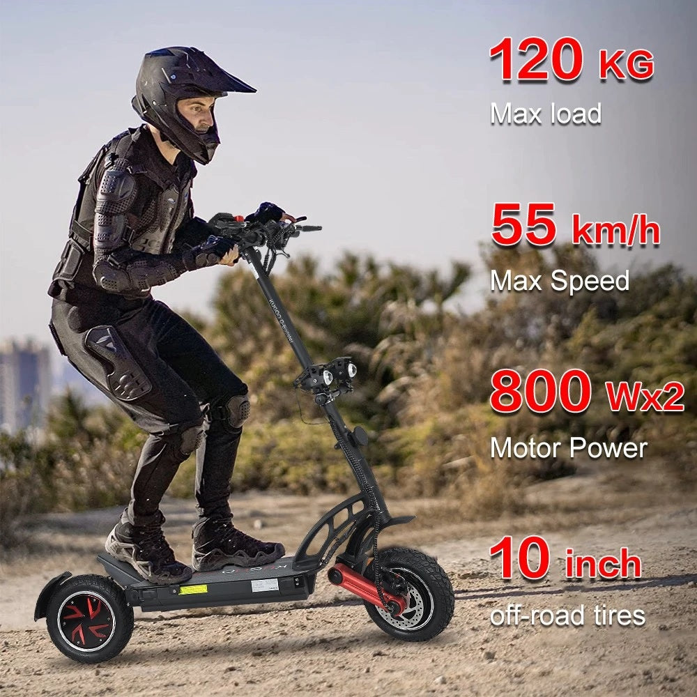 KUGOO G-Booster Folding Electric Scooter 10 Inch Tires 2*800W Dual Motors